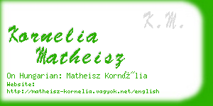 kornelia matheisz business card